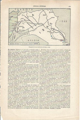 LAMINA ESPASA 35330: Ocupacion de Siria e Irak en 1940-41