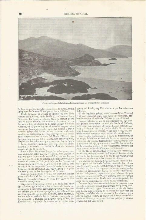 LAMINA ESPASA 35327: Vista de Creta, Grecia