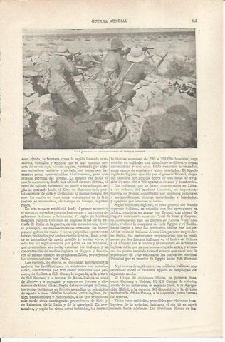LAMINA ESPASA 35325: Puesto de ametralladoras en Tobruk, Libia