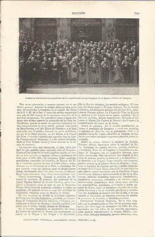 LAMINA ESPASA 35355: Eclesiasticos en la Semana Biblica de Zaragoza