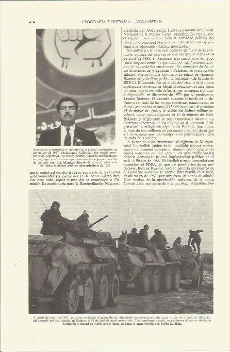 LAMINA ESPASA 35382: Mohammad Najibollah, presidente de Afganistan