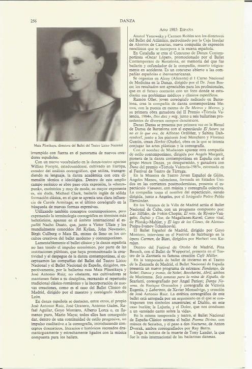 LAMINA ESPASA 35372: Maia Plisekaya