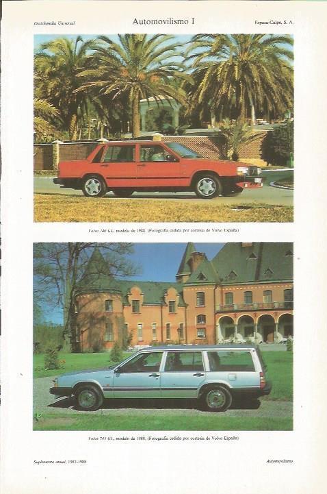 LAMINA ESPASA 35368: Volvo 740 GL y Volvo 745 GL