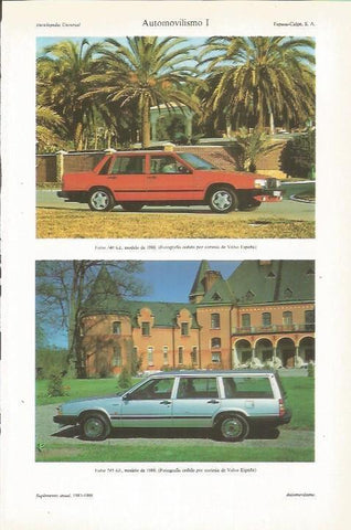 LAMINA ESPASA 35368: Volvo 740 GL y Volvo 745 GL