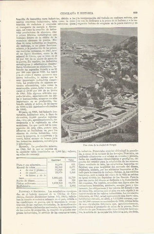 LAMINA ESPASA 35285: Vista de Borgen, Noruega