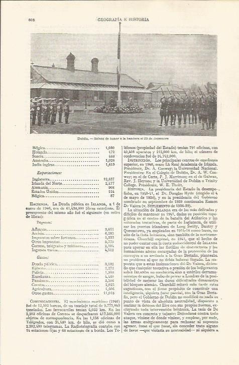 LAMINA ESPASA 35280: Salvas de honor en Dublin