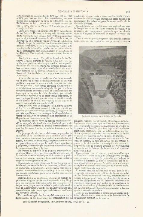 LAMINA ESPASA 35265: Presa Boulder en Nevada, Estados Unidos