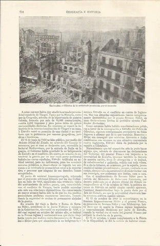 LAMINA ESPASA 35263: Edificio incendiado en Santander