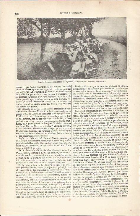 LAMINA ESPASA 35316: Cañon del ejercito de Francia