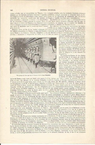 LAMINA ESPASA 35315: Puesto de ametralladoras del Ejercito de Francia