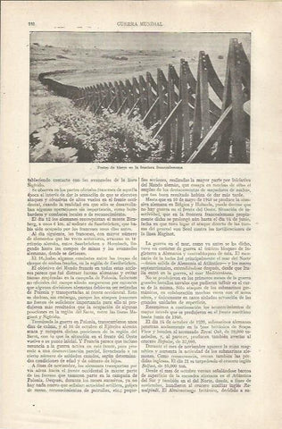 LAMINA ESPASA 35308: Postes de hierro en la frontera de Francia y Alemania