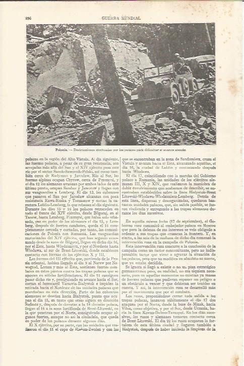 LAMINA ESPASA 35302: Destrucciones polacas para defenderse del ejercito de Alemania