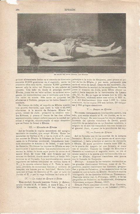 LAMINA ESPASA 35474: La mujer del levita Efraim, por Blenner