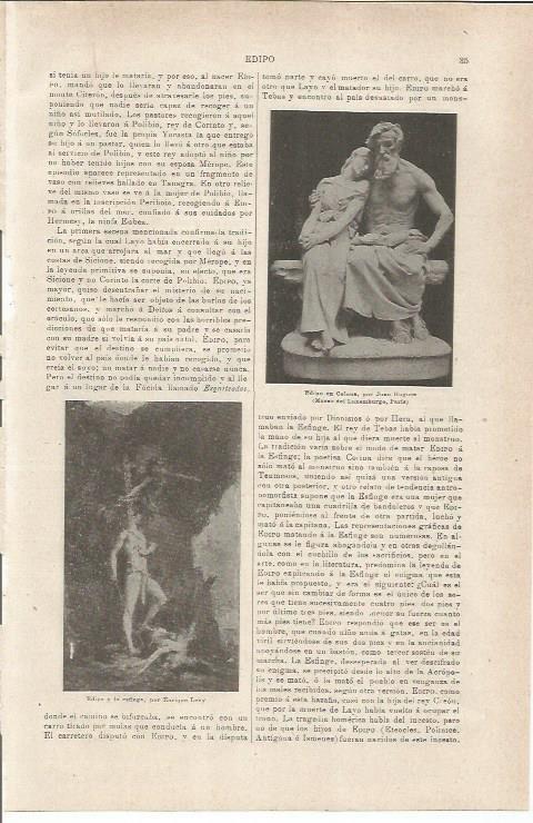 LAMINA ESPASA 35461: Edipo en Colona, por Juan Hugues