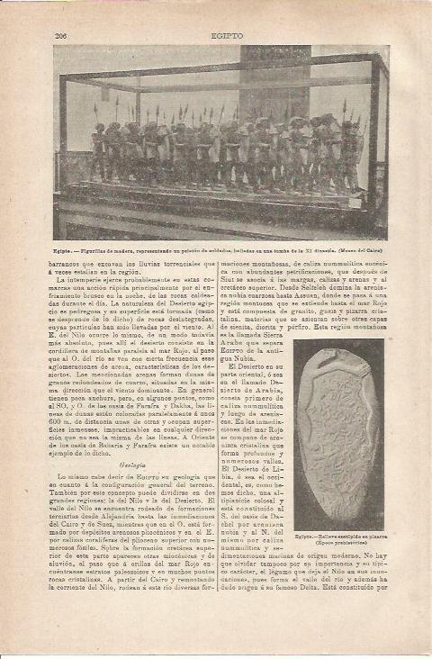 LAMINA ESPASA 35486: Figurillas de madera del antiguo Egipto