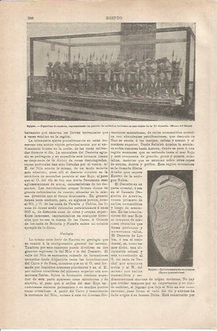 LAMINA ESPASA 35486: Figurillas de madera del antiguo Egipto