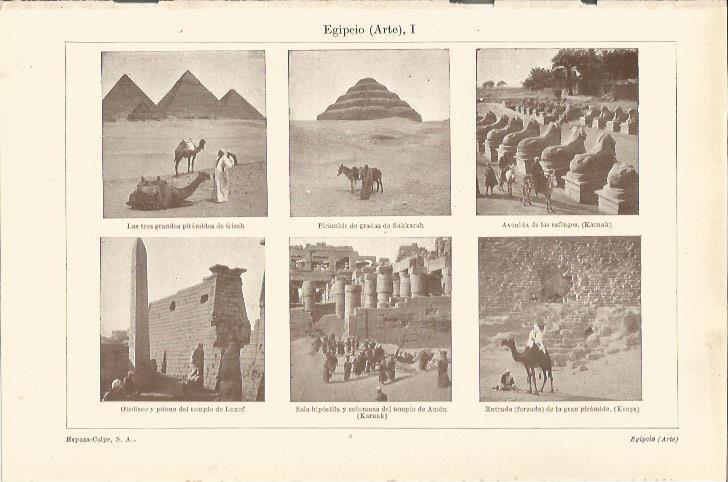 LAMINA ESPASA 35515: Arte de Egipto