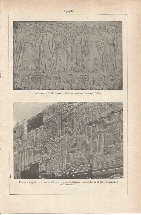 LAMINA ESPASA 35506: Relieves en piedra del antiguo Egipto