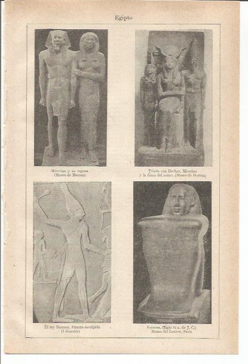 LAMINA ESPASA 35505: Esculturas del Antiguo Egipto