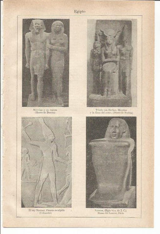 LAMINA ESPASA 35505: Esculturas del Antiguo Egipto