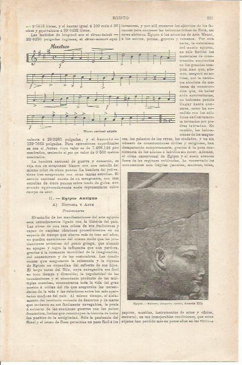 LAMINA ESPASA 35503: Himno nacional de Egipto