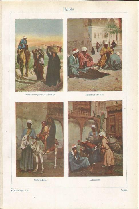 LAMINA ESPASA 35498: Dibujos de Egipto del siglo XIX