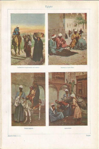 LAMINA ESPASA 35498: Dibujos de Egipto del siglo XIX