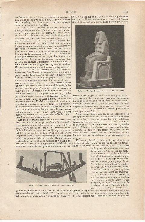 LAMINA ESPASA 35491: Estatua de una princesa egipcia