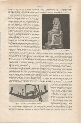 LAMINA ESPASA 35491: Estatua de una princesa egipcia