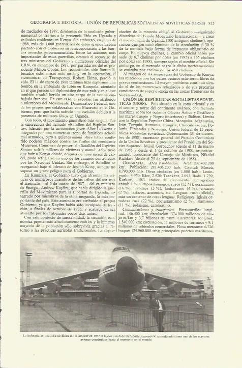 LAMINA ESPASA 35414: El avion Antonof-74