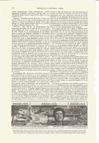 LAMINA ESPASA 35408: M. Gadafi de Libia