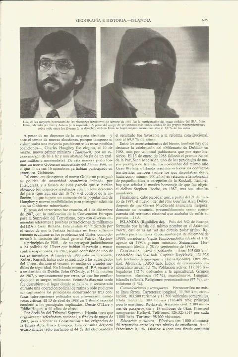 LAMINA ESPASA 35407: Gerry Adams, lider del Sinn Feim