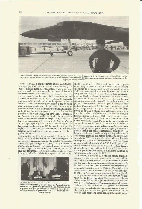 LAMINA ESPASA 35405: El avion de transporte B-1 B