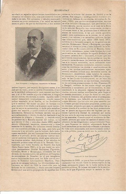 LAMINA ESPASA 35446: Jose Echegaray Eizaguirre