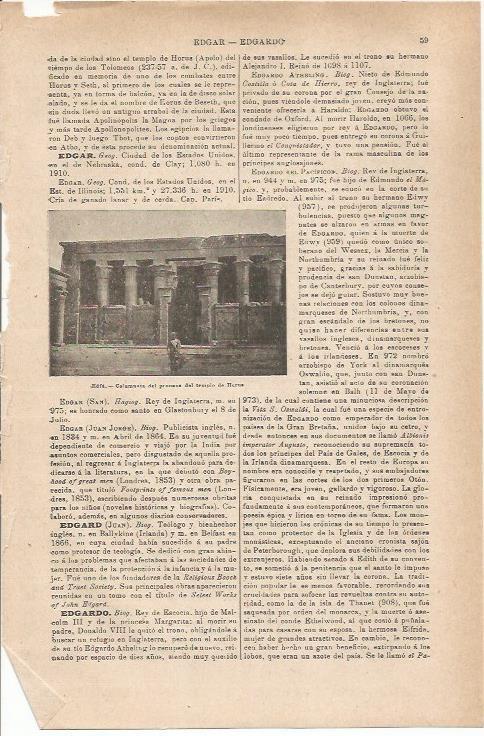LAMINA ESPASA 35445: Templo de Edfu, Egipto