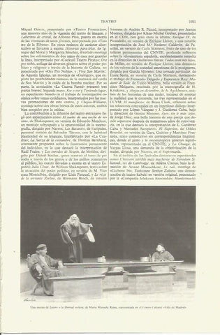 LAMINA ESPASA 35436: Escena de la obra de teatro Lucero