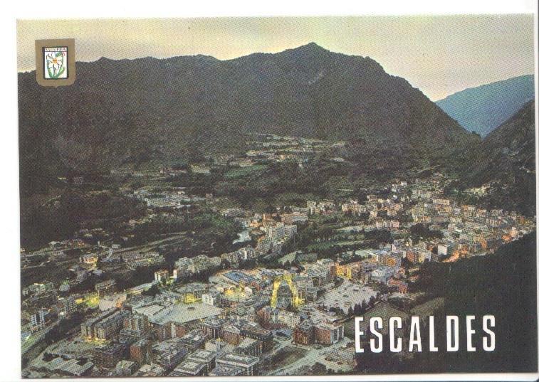 Postal JC0407: Valls d'Andorra - Les Escaldes
