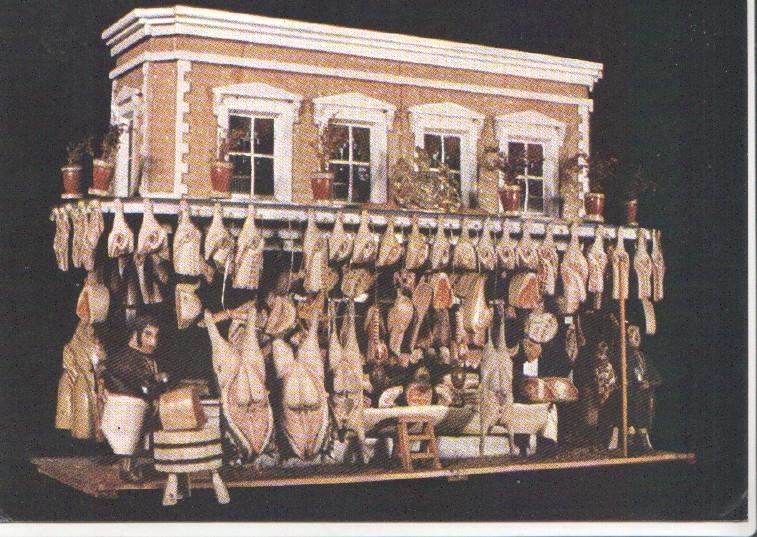 Postal JC0414: Museum of Childhood, Edinburgh. Butcher's shop, British c. 1880