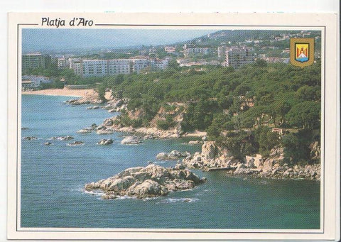 Postal JC0422: Platja d'Aro (Costa Brava). Cavall Bernat. Detall platja