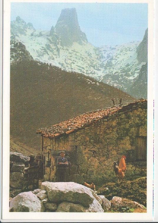 Postal JC0429: Picos de Europa. Naranjo de Bulnes desde Pandebano