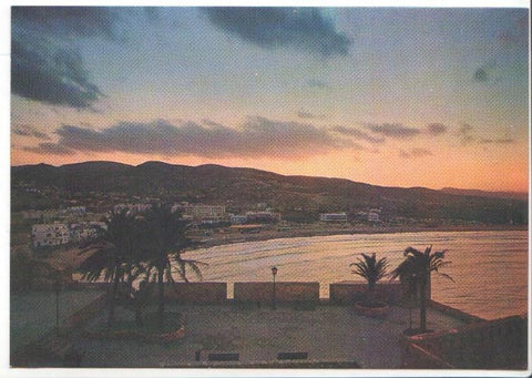 Postal JC0434: Costa del Azahar, Peñiscola. Aterdecer