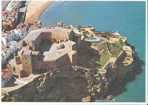 Postal JC0436: Costa del Azahar, Peñiscola (Castellon). Vista aerea del castillo