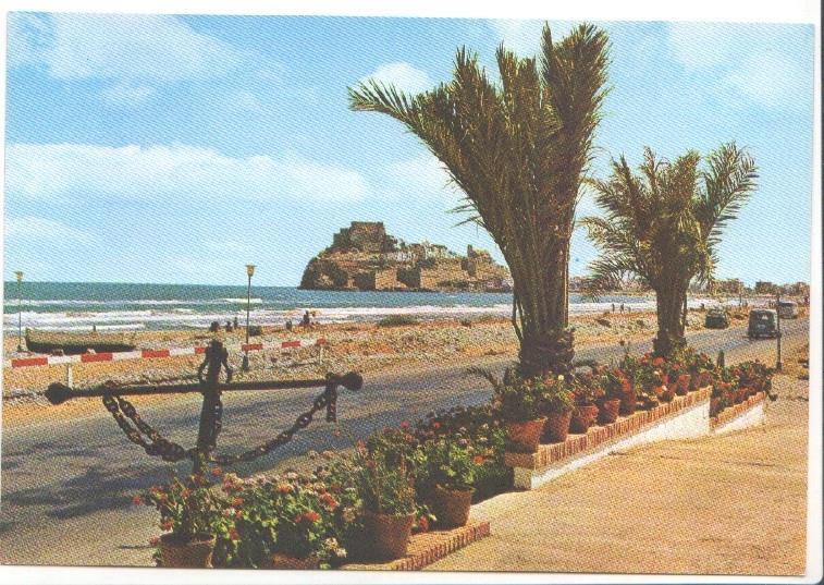 Postal JC0454: Peñiscola (Castellon). Playa y Castillo