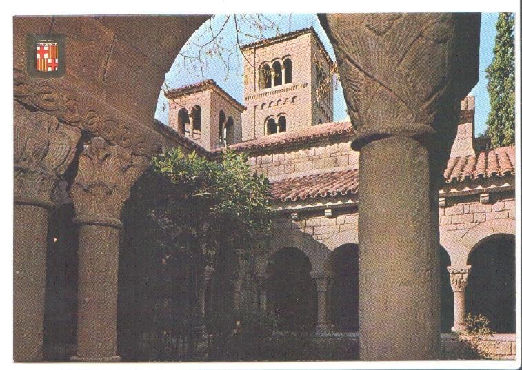Postal JC0467: Barcelona - Pueblo Español. Claustros de San Benet de Bages