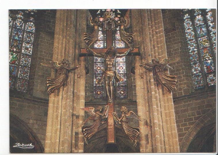 Postal JC0477: Barcelona. Catedral. Detalle del Altar Mayor