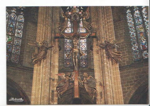 Postal JC0477: Barcelona. Catedral. Detalle del Altar Mayor