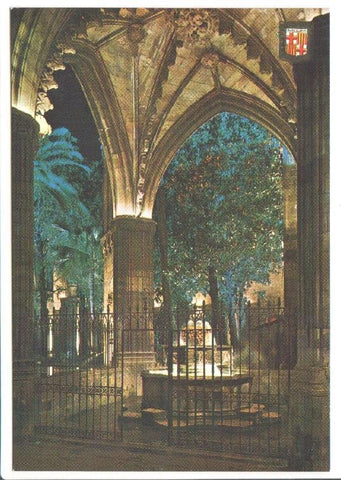 Postal JC0485: Barcelona. Catedral. Claustros