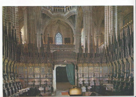 Postal JC0489: Barcelona. Catedral. El Coro