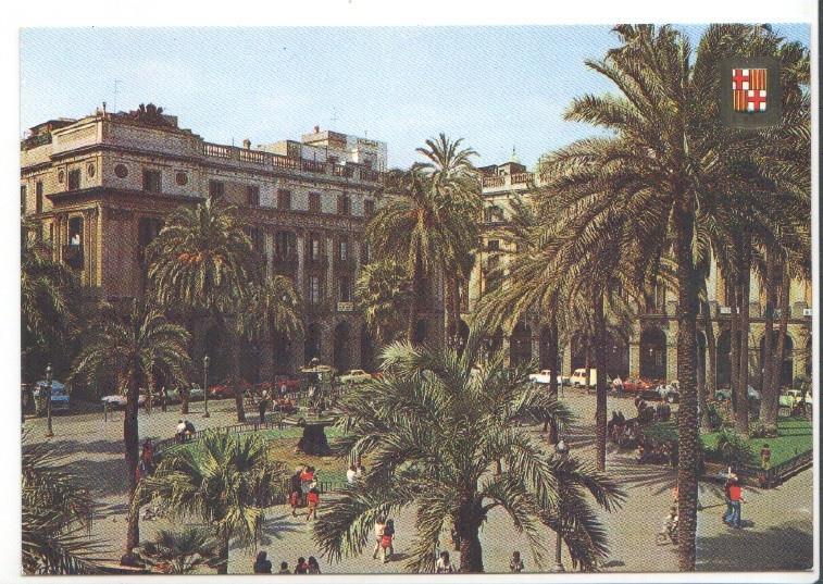 Postal JC0490: Barcelona. Plaza Real