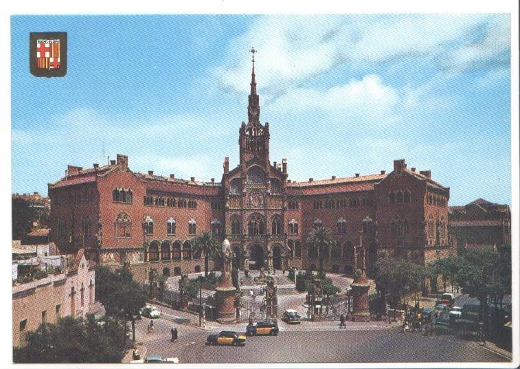 Postal JC0500: Barcelona. Hospital de la Santa Cruz y de San Pablo